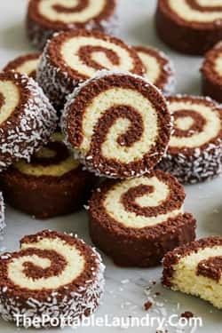 6. Chocolate Coconut Pinwheels