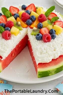 6. Watermelon Cake
