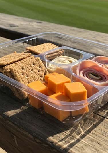 7. Portable Cheese and Cracker Stacks