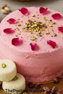 8. Rose Milk Rasmalai Cake
