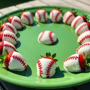 8. Strawberry Baseball Bites