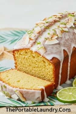 9. Key Lime Coconut Drizzle Cake