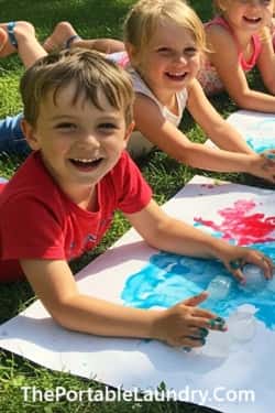 1. Ice Painting with Food Colors