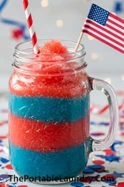 1. Patriotic Layered Slush