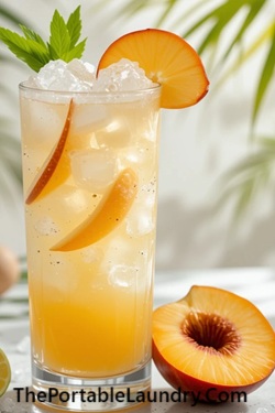 1. Peachy Coconut Cooler