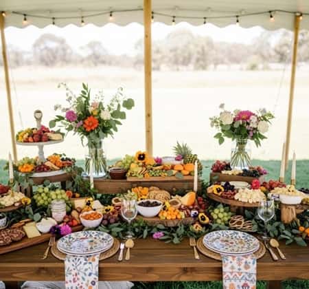 10. Grazing Tables Styled with Florals & Foliage
