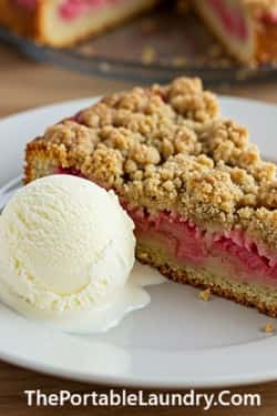 11. Rhubarb Crumble Cake