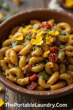 11. Sun-Dried Tomato & Calendula Pesto Pasta