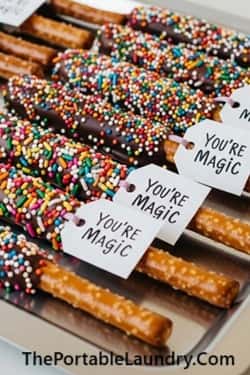 12. Chocolate-Covered Pretzel Wands