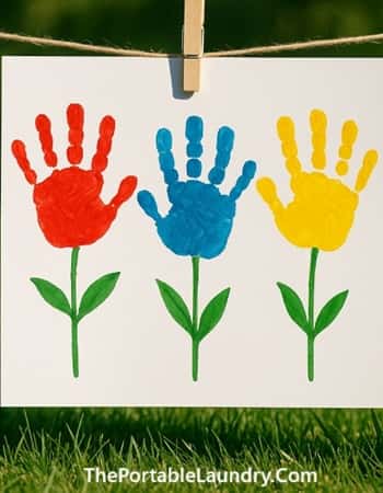 12. Handprint Garden Art