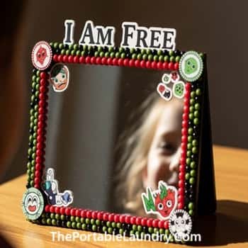 12. “I Am Free” Mirror Craft