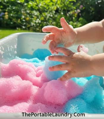 13. Bubble Foam Sensory Play
