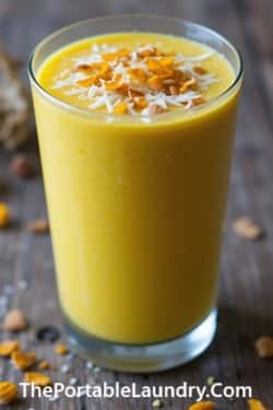 13. Golden Turmeric & Coconut Solstice Smoothie