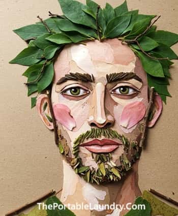13. Nature Collage Face