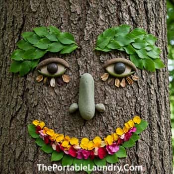 14. Nature Faces on Trees
