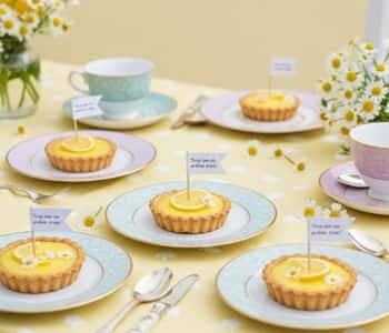 15. Lemon Curd Tartlets with Friendship Quotes