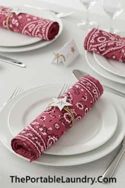 2. Bandana Napkin Wraps