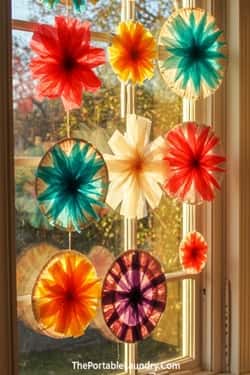 2. Paper Plate Sun Catchers