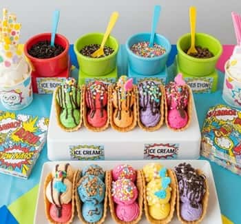 3. DIY Ice Cream Taco Bar
