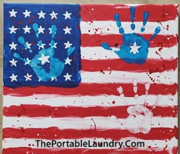 3. Handprint Flag Canvas