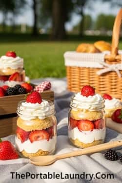 3. Mini Strawberry Shortcake Jars