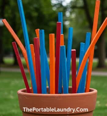 3. Painted Stick Sculptures