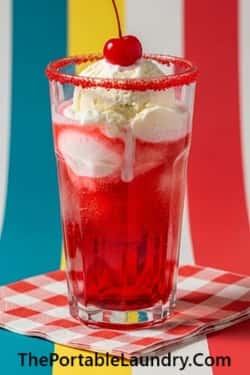 3. Red Cream Soda Floats