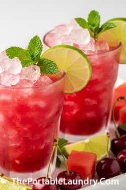 4. Cherry Watermelon Cooler