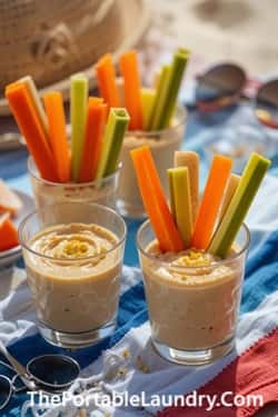 5. Veggie Cups with Hummus