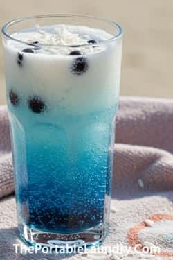 6. Blueberry Coconut Fizz
