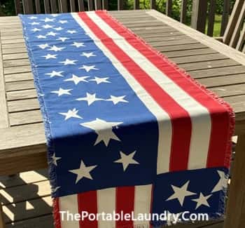 6. Flag-Inspired Table Runner