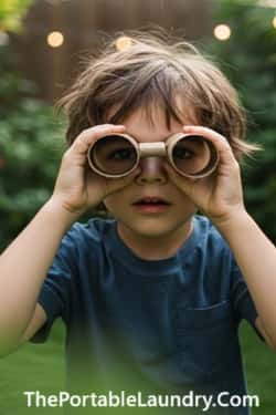 7. Paper Towel Roll Binoculars
