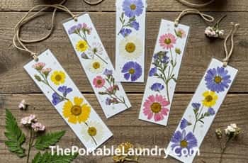 7. Pressed Flower Bookmarks