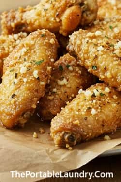 8. Garlic Parmesan Chicken Wings