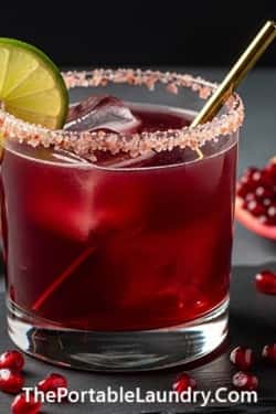 8. Pomegranate Lime Mocktail