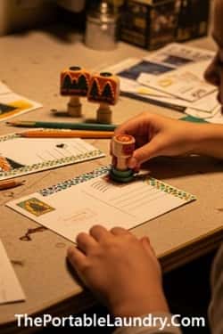 8. Postcard Decorating Station
