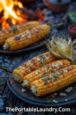 8. Solstice Fire Roasted Corn with Chili Rose Butter