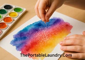 8. Watercolor Salt Magic