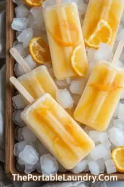 9. Citrus & Chamomile Glow Popsicles