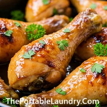 Honey-Garlic Crockpot Chicken Drumsticks-completed