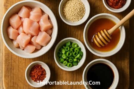 Ingredients You’ll Need To Make Hot Honey Chicken Bowl Recipe