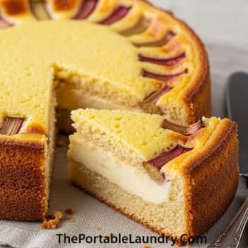 Instructions To Make Tangy Rhubarb Cake