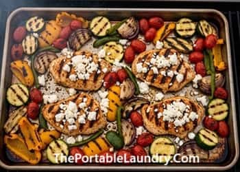Sheet Pan to Grill, One-Tray Grilled Dinners - served