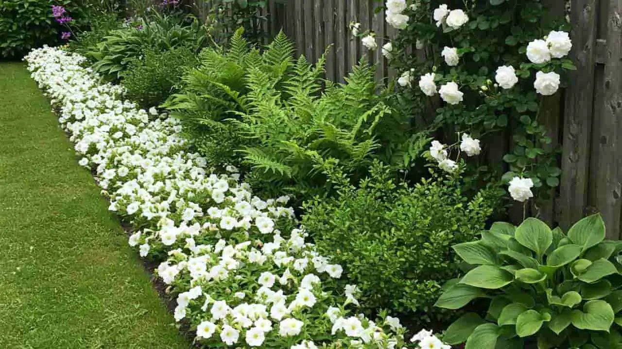 green and white garden ideas