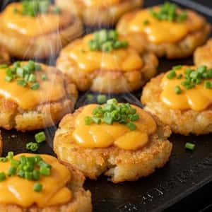 1. Classic Griddle Smash with Cheddar & Chives