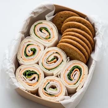 1. Turkey + Cheese Sushi Rolls (No Seaweed!)