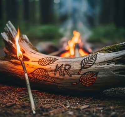 10. Ember-Kissed Leaf Art