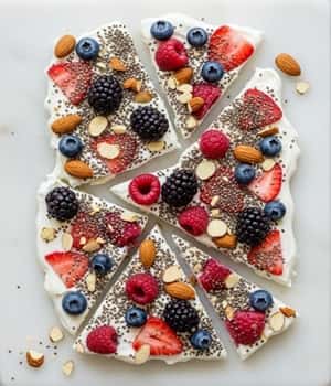 10. Frozen Yogurt Bark with Chia and Berries