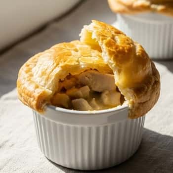 11. Creamy Chicken Pot Pie with Puff Pastry Lid