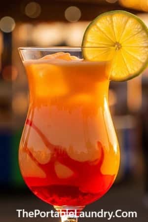 11. Papaya Sunset Rum Swirl